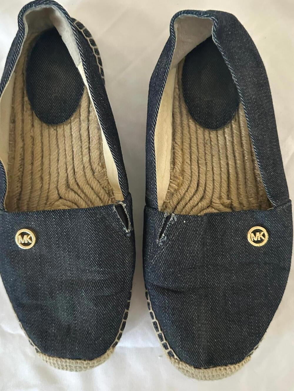 Michael Kors Denim & Jute Slip-On Espadrilles - 7.5